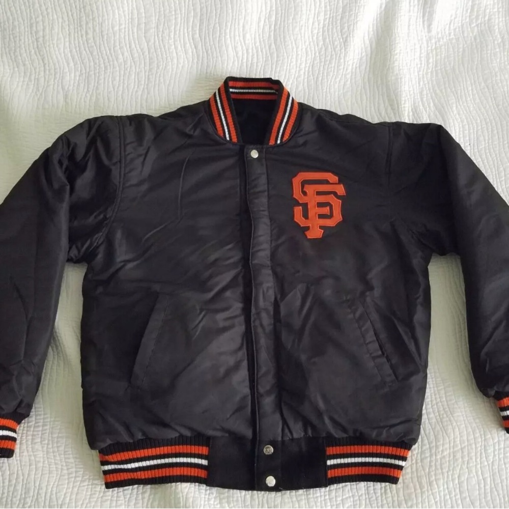 Black Bomber Jacket with Ribbed Collar and Cuffs - Picture 10 of 14